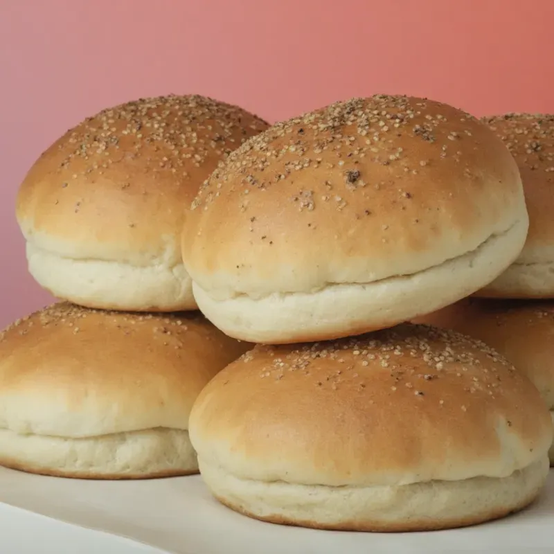 6 panes de hamburguesa 85 gramos cada uno. *Panes Exquisito, Brillante, y con Ajonjolí