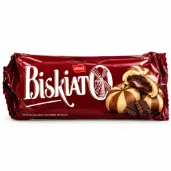 8 Paquetes de Galletas Biskitato con Crema de Chocolate - 60 gramos