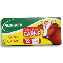 Caja de 12 calditos concentrados de Res *Aldaketa- Producto Importado 