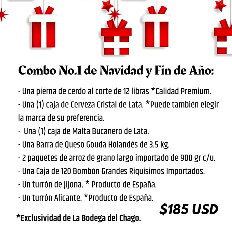 Combo No. 1 de Navidad y Fin de Año *Especial y Completo.