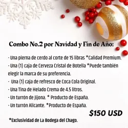 Combo No.2 por Navidad y Fin de Año *Detalles que no se olvidan.