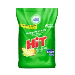 Detergente en Polvo Multiusos Biodegradable Hit- 1 Kg *Producto Importado desde Colombia.