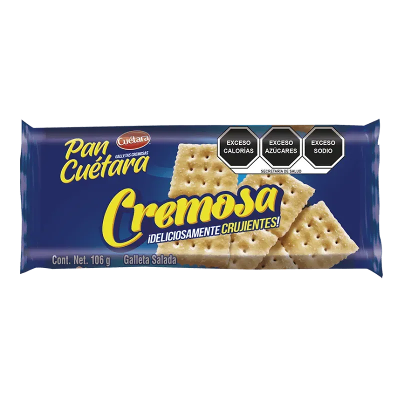 Galletas Crujientes de Soda Pan Cremosa - 106 gramos  *Importada Cuétara