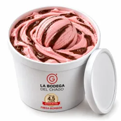Helado de Fresa Bombón - Tina de 4.5 Litros
