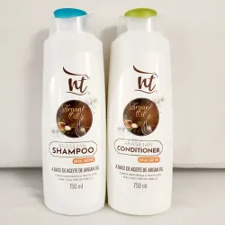 Juego de Shampoo y Suavizante sin Sal a Base de Aceite de Argán - 750 ml *Pote Grande.