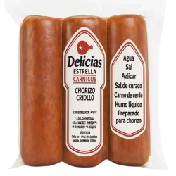 Chorizo Criollo Delicias - 390 gramos *Paquete de 3 Chorizos