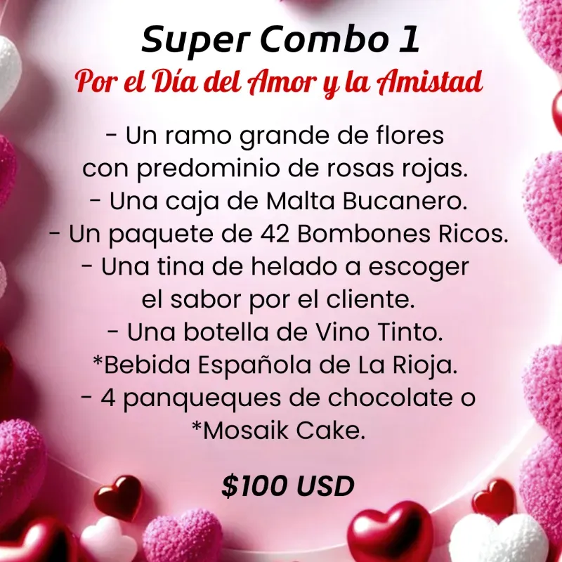 Super Combo 1 Sopresa por el Día de San Valentín