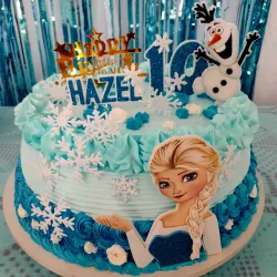 Tarta de Merengue Italiano Decorada con Foami a Gusto del Cliente