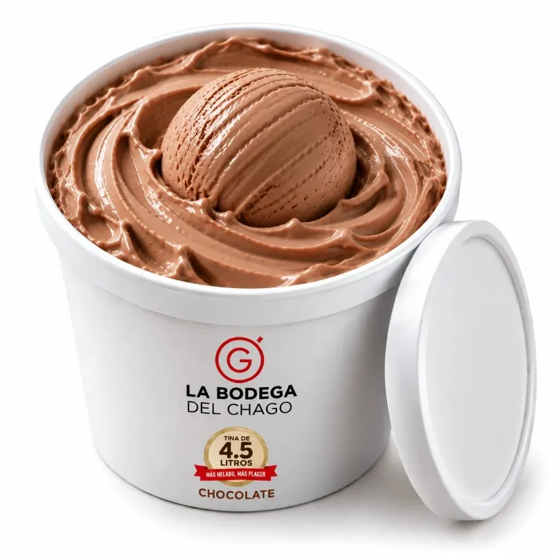 Helado de Chocolate Cremoso- Tina de 4.5 Litros