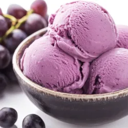 Tina de Helado Crema Sabor Uva - Tina de 4.5 Litros