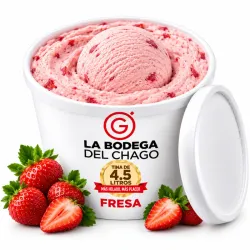 Helado Crema Sabor Fresa - Tina de 4.5 litros