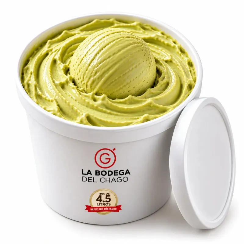 Helado Crema Sabor Pistacho - Tina de 4.5 Litros