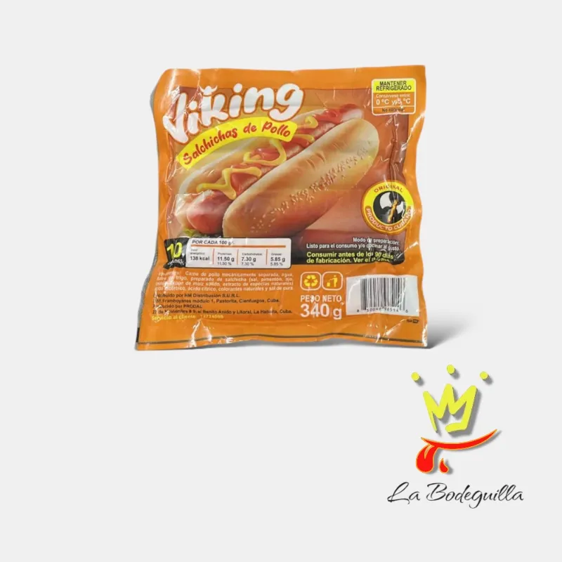 Salchichas de Pollo Viking 10u 340g