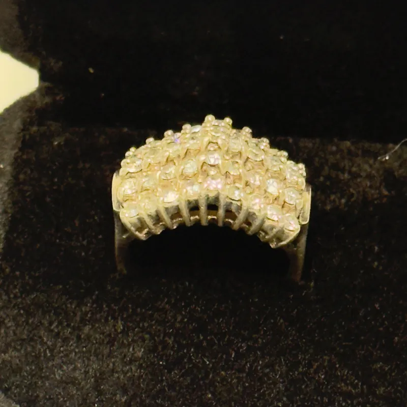 Anillo Glamour en Plata 925 con Zirconias – Brillo Elegante y Sofisticado Size 6