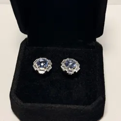 Aretes Elegance Sky en Plata 925 con Zirconia Azul – Brillo Fino y Sofisticado