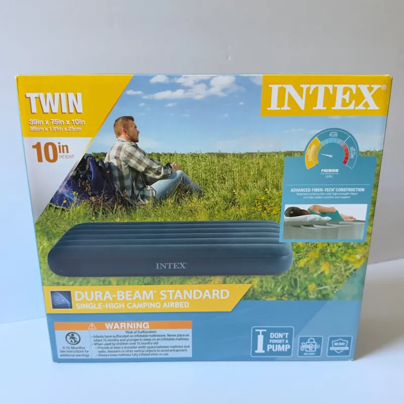 Colchón Inflable Intex Twin Dura-Beam Standard para Camping – Nuevo