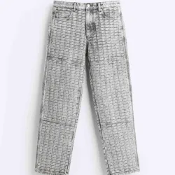 Baggy Pants Geometric Zara