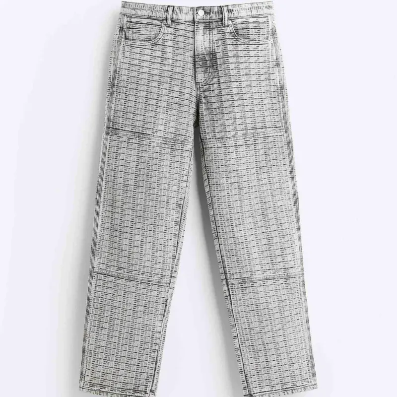 Baggy Pants Geometric Zara
