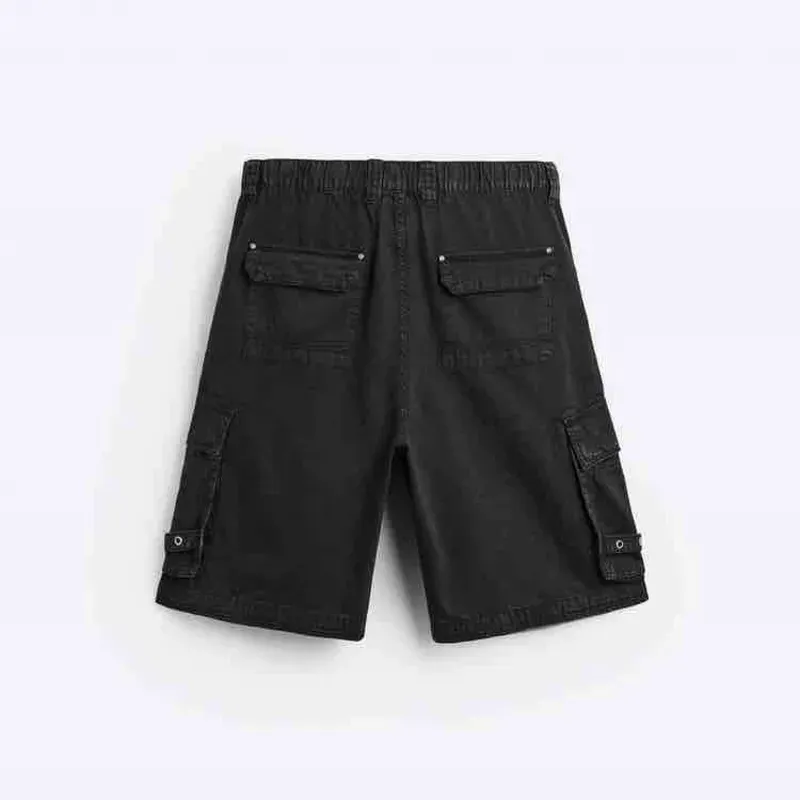 Black Cargo Jorts ZARA 