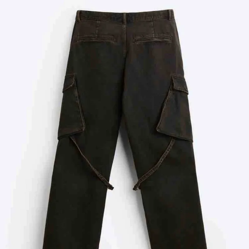 Black Cargo Pants ZARA