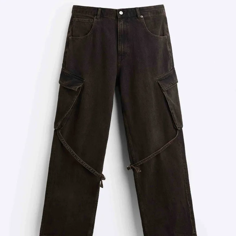 Black Cargo Pants ZARA