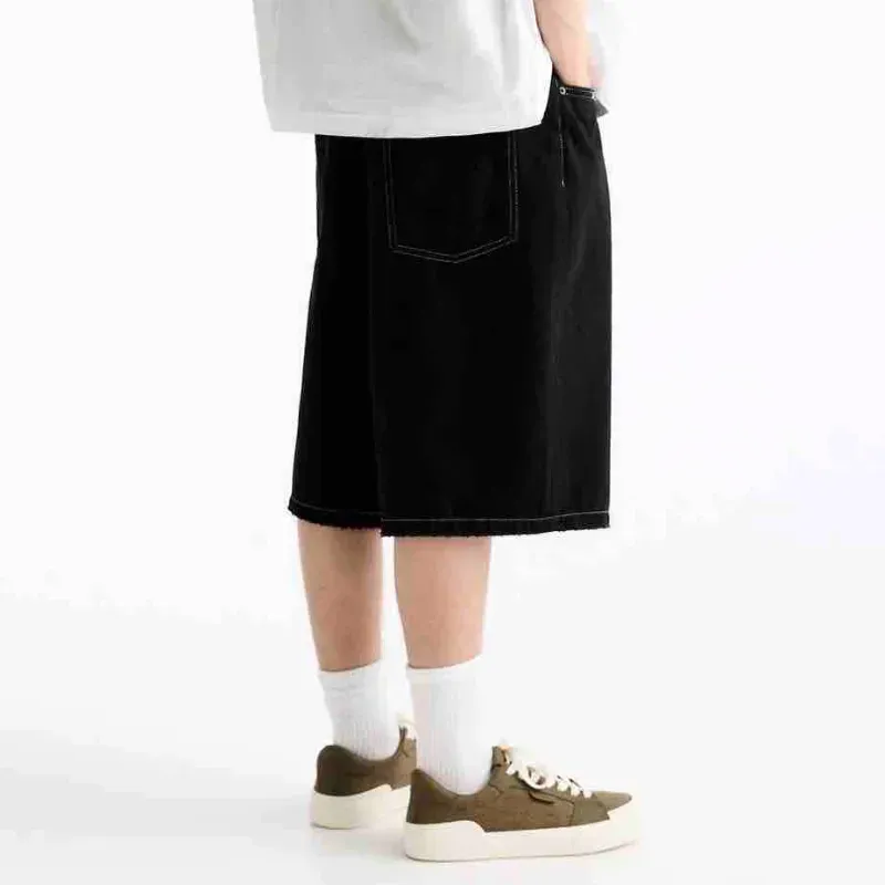 Black Denim Jorts ZARA