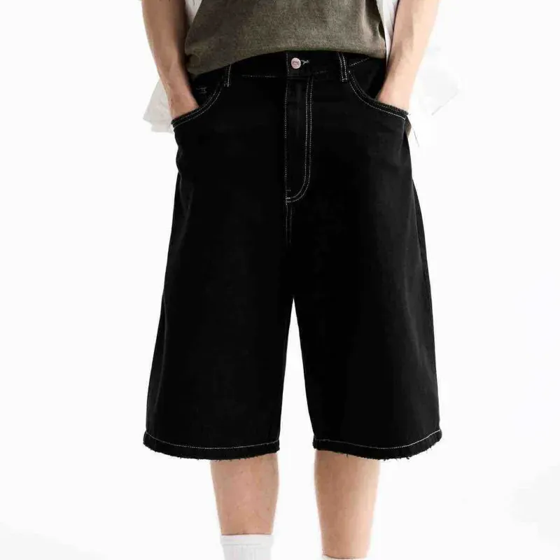 Black Denim Jorts ZARA