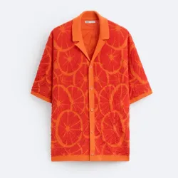 Camisa Raised Knit ZARA