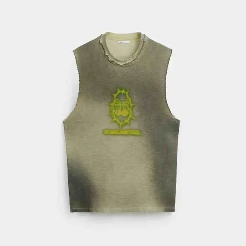 Camiseta ZARA Printed Knit Tank Top