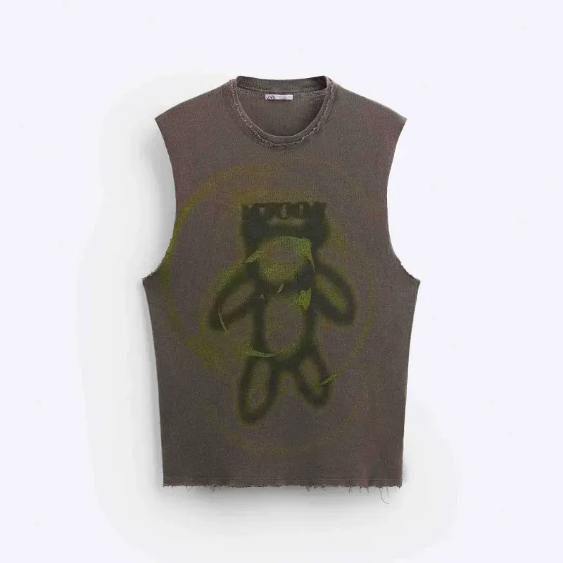 Camiseta ZARA Tank Top Printed