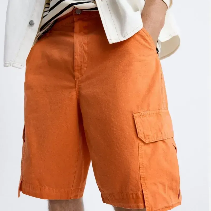 Cargo Jorts ZARA Orange