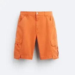 Cargo Jorts ZARA Orange