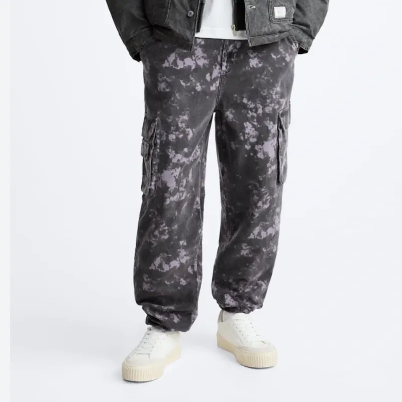 Cargo Pants Camuflage Print ZARA
