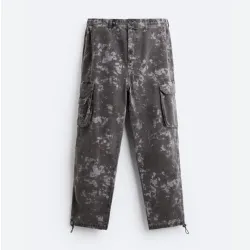 Cargo Pants Camuflage Print ZARA