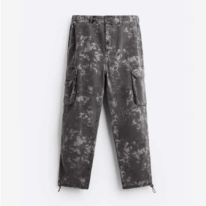 Cargo Pants Camuflage Print ZARA