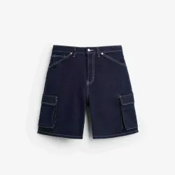 Dark Denim Cargo Jorts 