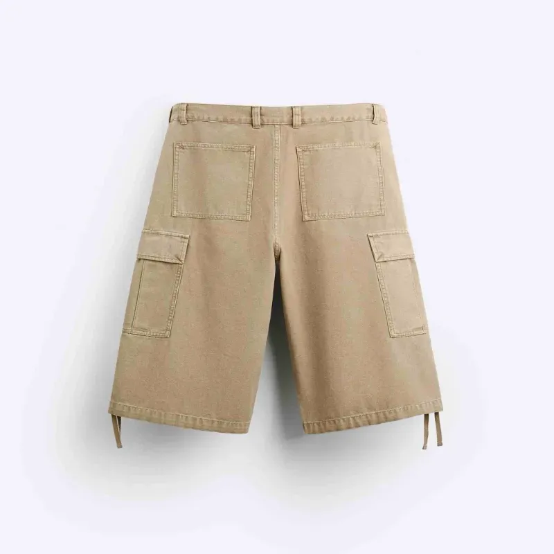 Denim Jorts ZARA Beige