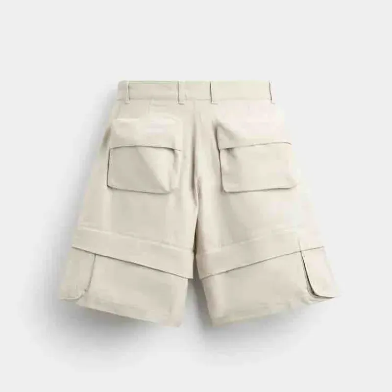 White Cargo Jorts Wide Leg ZARA