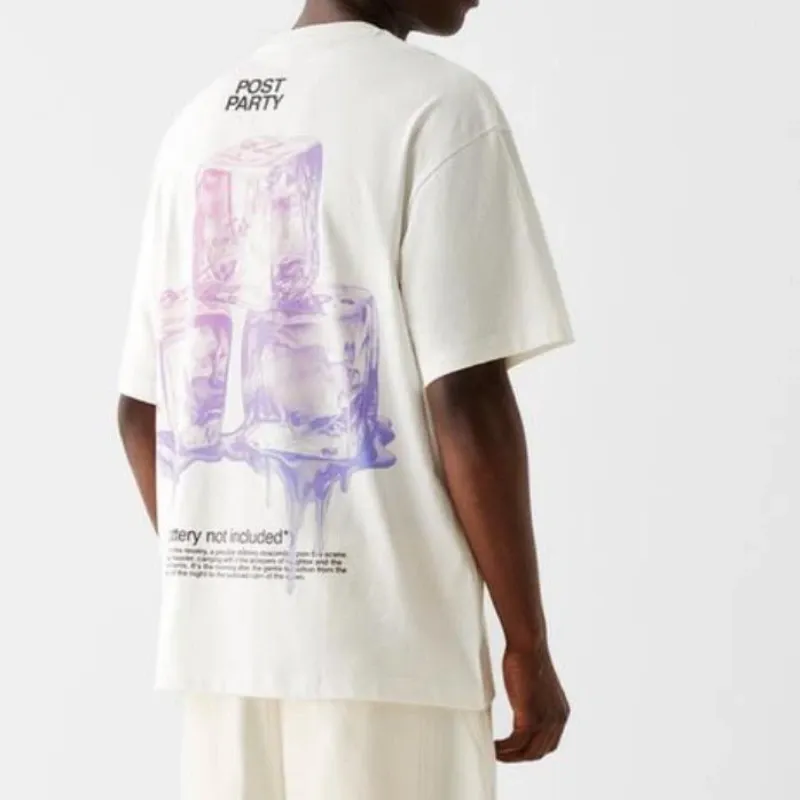 White Oversized Tee Bershka