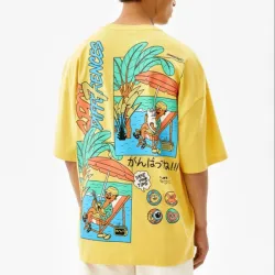 Yellow Oversized T-Shirt Pull&Bear