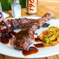 Costillas al carbón