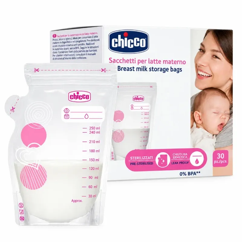 Bolsas para Conservación de Leche Materna CHICCO – 30 Unidades