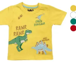 Camiseta Infantil Temática Dinosaurio