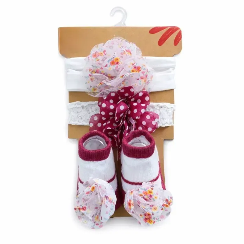 Cintas de flores + Medias con Estampados