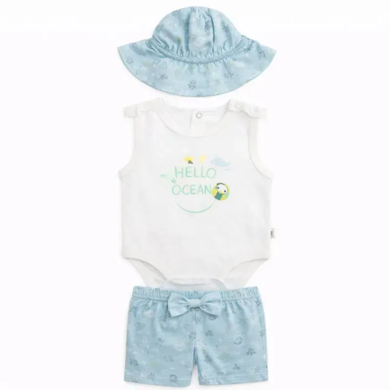 Conjunto Celeste con Gorro