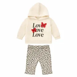 Conjunto de Abrigo Beige y Pantalon