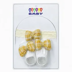 Conjunto de Cinta y zapaticos para Bebés 