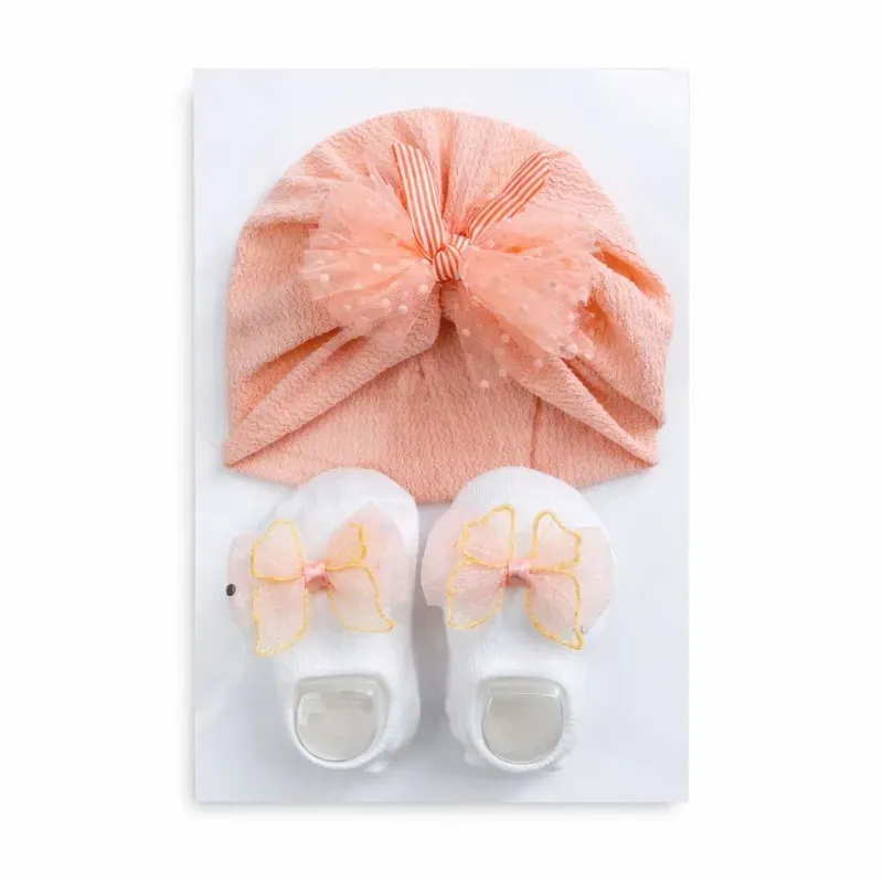 Conjunto de Gorros con Medias para Bebé