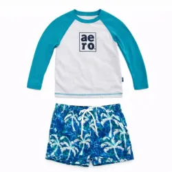 Conjunto de playa de Enguatada y Short para Niño