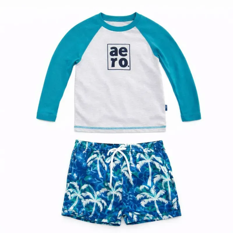 Conjunto de playa de Enguatada y Short para Niño